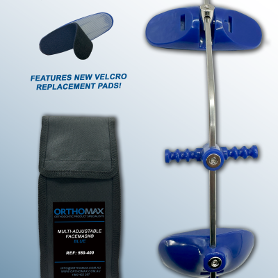 MULTI-ADJUSTABLE FACEMASK BLUE