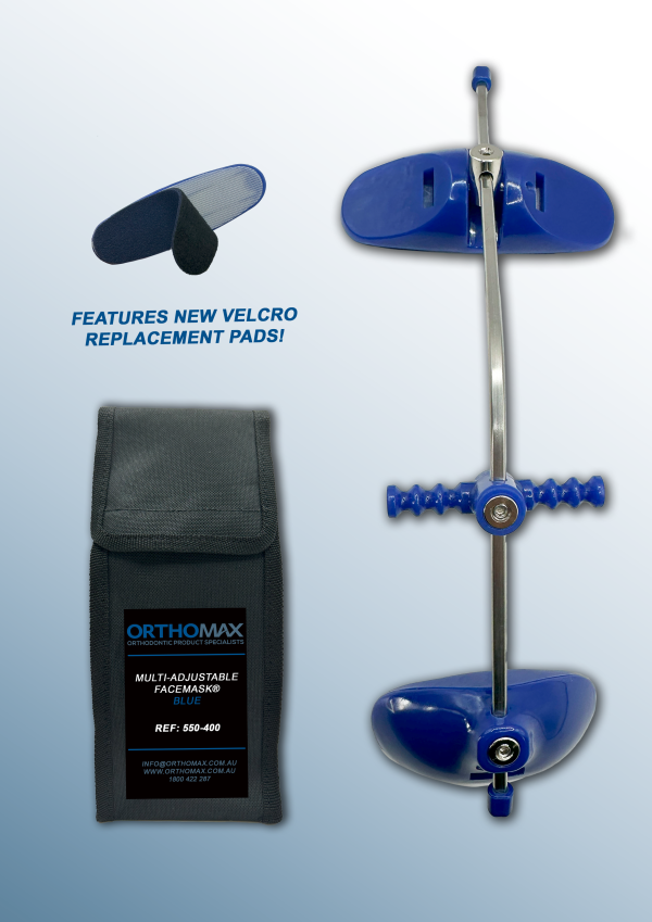 MULTI-ADJUSTABLE FACEMASK BLUE